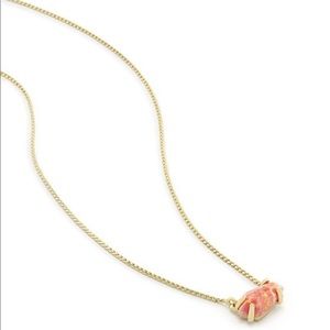 Kendra scott jayde kyocera coral gold necklace